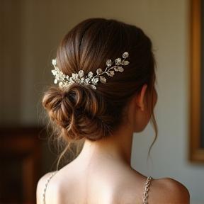 Elegant bridal updo